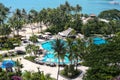 Singapore travel - view of beach in Sentosa island. Royalty Free Stock Photo