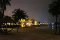 Singapore travel - view of beach in Sentosa island. Royalty Free Stock Photo