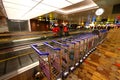 Singapore Trolleys at the Changi airport T1