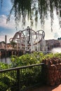 Singapore Universal Studio BattleStar Galactica Roller Coaster Royalty Free Stock Photo