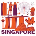 Singapore vector illustration