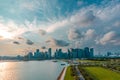 Singapore. view from Marina Bay Cruise Centre Singapore to the city. singapore downtown panorama