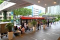 Singapore: Waiting for bus Royalty Free Stock Photo