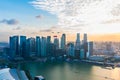 Singapore 50 years National Day dress rehearsal Marina bay fireworks Flag Review Royalty Free Stock Photo