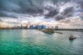 Singapure from the sea.