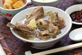 Singare bak kut teh, spicy pork rib soup Royalty Free Stock Photo