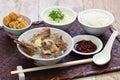 Singare bak kut teh, spicy pork rib soup Royalty Free Stock Photo