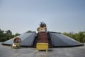 The monument of eleven warriors leaders of Khai Bangrachan in Bang Rachan village of Singburi city in Sing Buri, Thailand.