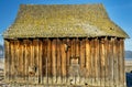 Singel old barn rotting in the sun