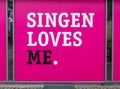 Singen loves me Royalty Free Stock Photo