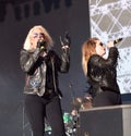 Kim Wilde and her band perform at the Retro Festival, Bristol, UK. June 2017.