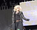 Kim Wilde and her band perform at the Retro Festival, Bristol, UK. June 2017. Royalty Free Stock Photo