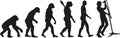 Singer evolution vector Royalty Free Stock Photo