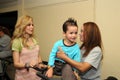 Singer gloria tevi with inmate and her son