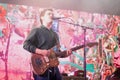 Singer and guitarist Cameron Picton of Black Midi performing at Latitude Festival 2024