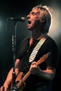 The singer and guitarist Paul Weller during the concert