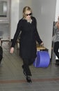 Singer Madonna is seen at LAX airport