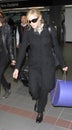 Singer Madonna is seen at LAX airport