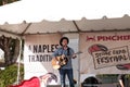 Singer Matty Jollie performs at the Naples Traditional Stone Crab Festival at Tin City