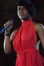 The singer of Morcheeba Skye Edwards during the show