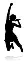 Singer Pop Country or Rock Star Silhouette Woman