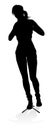 Singer Pop Country Rock Star Woman Silhouette Royalty Free Stock Photo