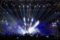 Singer Sakis Rouvas performing at MAD North Stage festival Royalty Free Stock Photo