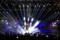 Singer Sakis Rouvas performing at MAD North Stage festival Royalty Free Stock Photo