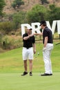 Singer-songwriter Ronan Keating being congratulated with his birdie on November 2015 in South Africa