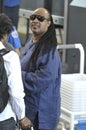 Singer Stevie Wonder is seen at LAX