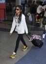 Singer Willow Smith at LAX airport, california Royalty Free Stock Photo