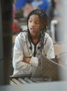 Singer Willow Smith at LAX airport, california Royalty Free Stock Photo