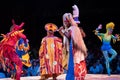 Singers and dancers in Festival of the Lion King in Animal Kingdom at Walt Disney World 1