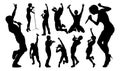 Singers Pop Country Rock Hiphop Star Silhouettes Royalty Free Stock Photo