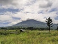 Singgalang mountain view west Sumatera, Bukittinggi Royalty Free Stock Photo