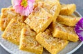 Singher ji mithai- Sindhi sweets Sev Barfi Royalty Free Stock Photo