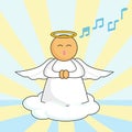 Singing Angel Royalty Free Stock Photo