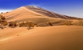 Singing barkhan in the National Nature Reserve Altyn Emel. Royalty Free Stock Photo