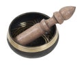 Singing Bowl with Striker Royalty Free Stock Photo