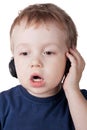 Singing boy Royalty Free Stock Photo