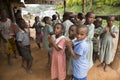 Singing children in Africa Royalty Free Stock Photo