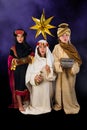 Singing christmas wisemen Royalty Free Stock Photo