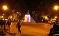 Singing colored fountain in the Minin square