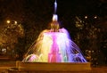 Singing colored fountain in the Minin square Nizhny Novgorod