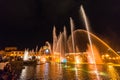 Singing and Dancing fountains, Republic Square, Yerevan, Armenia Royalty Free Stock Photo