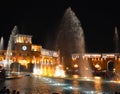 The singing and dancing fountains Royalty Free Stock Photo