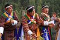 Singing and Dancing Yak Festival Participants, Bhutan