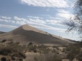 Singing dunes. Desert. Kazakhstan. Royalty Free Stock Photo