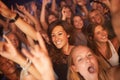 Singing every word to the song. Attractive female fans enjoying a concert- This concert was created for the sole purpose