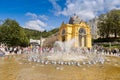 Singing fountain and colonnade, Marianske lazne spa town, Czech republic